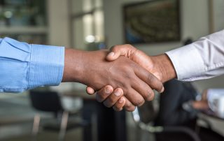 Men shaking hands