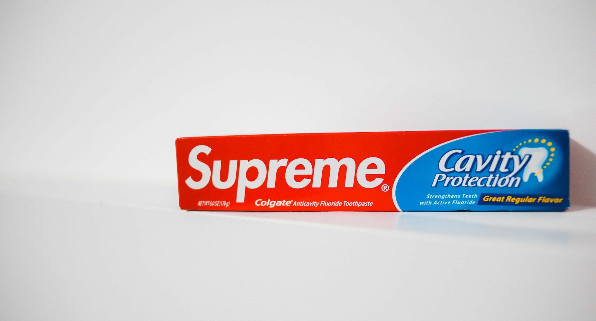 box of fluoride toothpaste