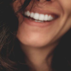woman smiling with healthy teeth