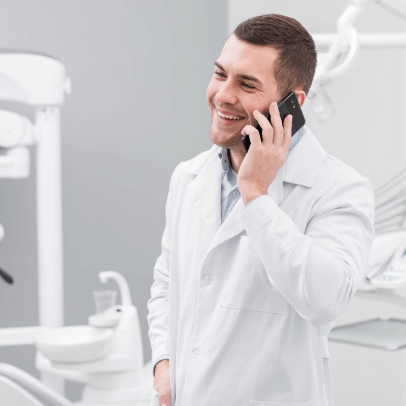 dentist on the phone dentist on the phone