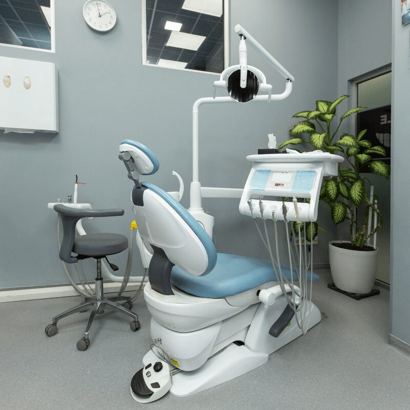 modern clean dental clinic with dental chair