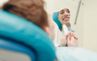 teenager look at smile