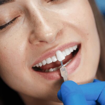 dentist matching perfect tooth color for veneers dentist matching perfect tooth color for veneers